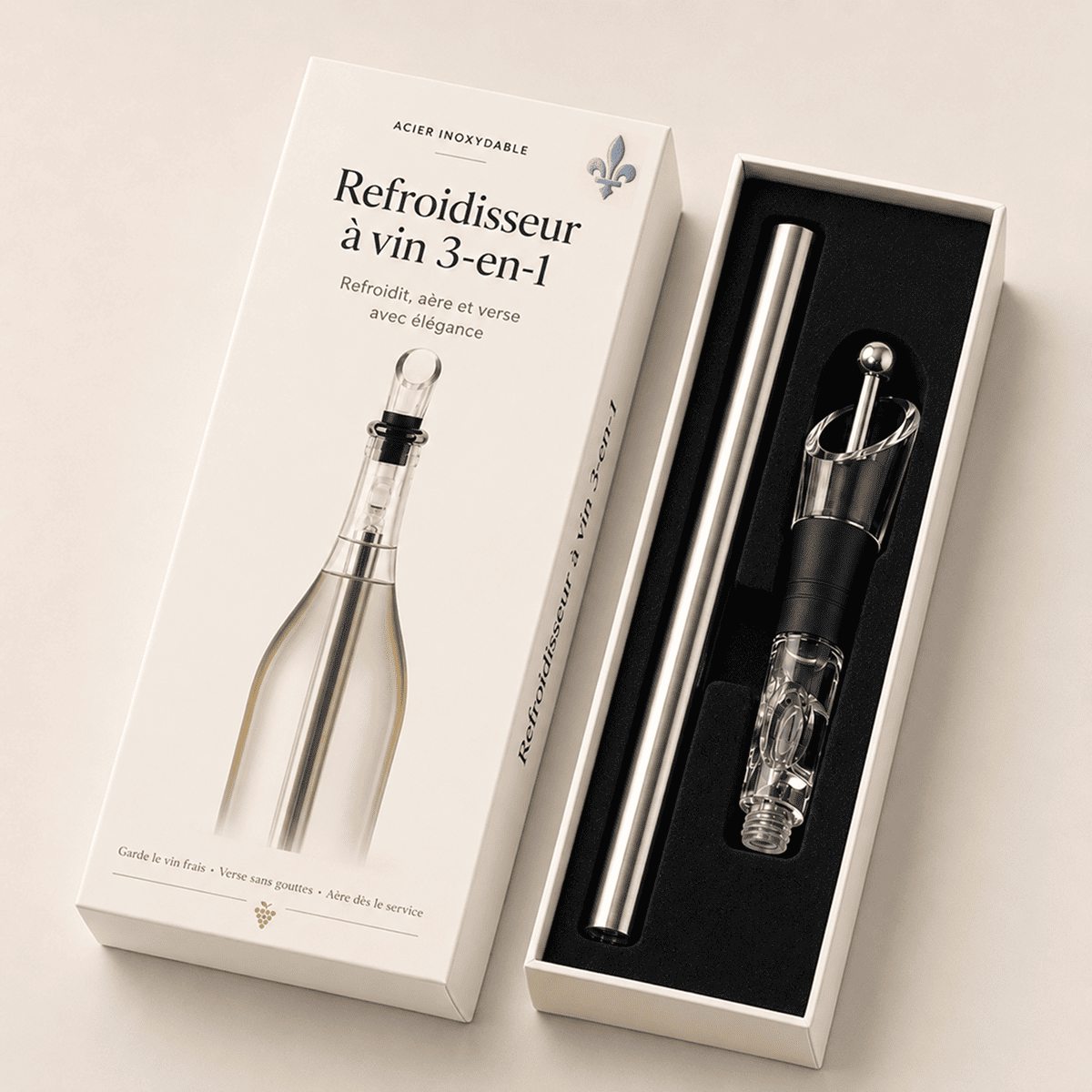 Rafraîchisseur à Vin 3-en-1