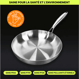 La Poêle Essentielle Inox Premium 22 cm